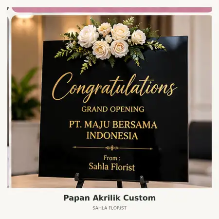 Papan Bunga Akrilik Cikalong Wetan